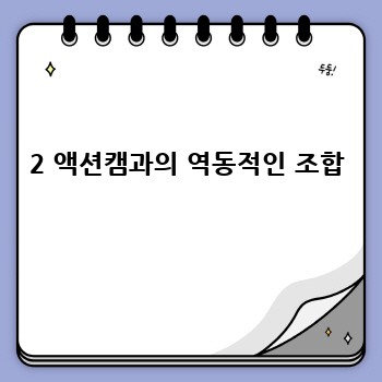 2 액션캠과의 역동적인 조합
