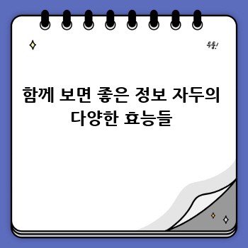 함께 보면 좋은 정보 자두의 다양한 효능들