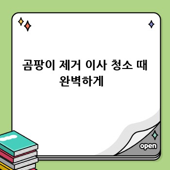  곰팡이 제거 이사 청소 때 완벽하게 